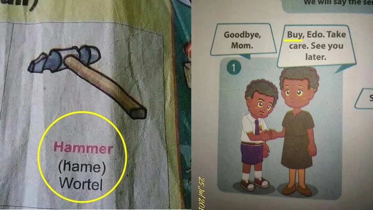 kesalahan di buku bahasa Inggris