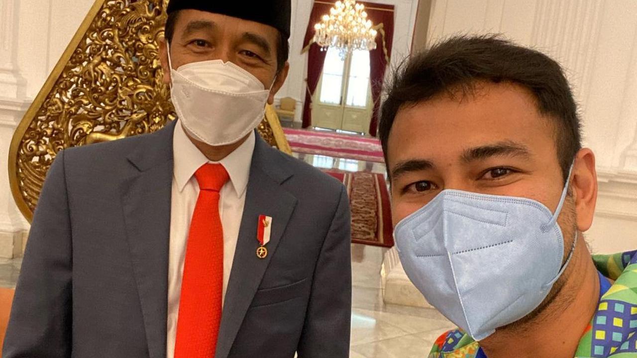 Raffi Ahmad dan Presiden Jokowi. (Foto: Instagram @raffinagita1717)