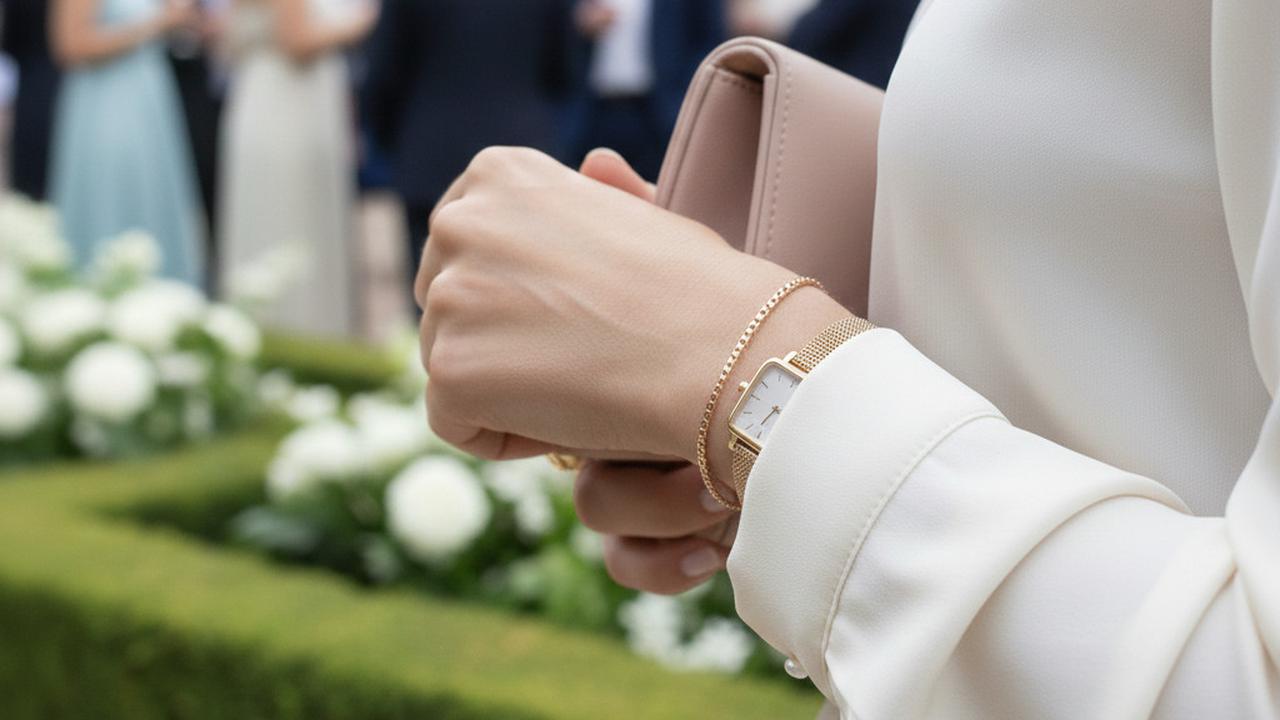 Gelang Rantai Emas 18K dengan Link Kecil