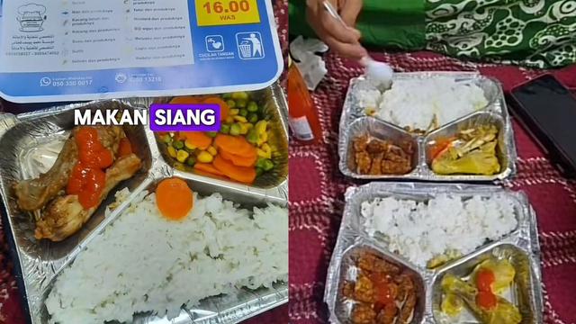 Jemaah haji mengulas soal katering makanan yang disediakan oleh Kemenag RI. (Dok: TikTok @e.kopurwanto)