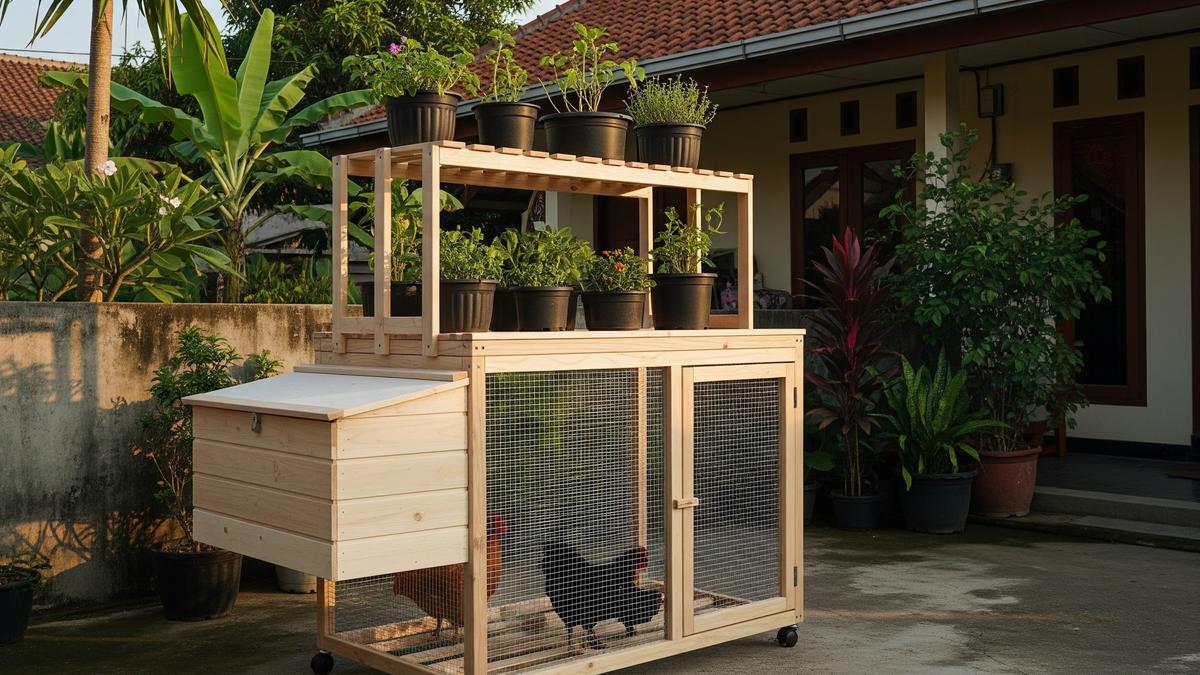 6 Desain Kandang Ayam yang Bisa Jadi Rak Tanaman, Urban Farming di ...