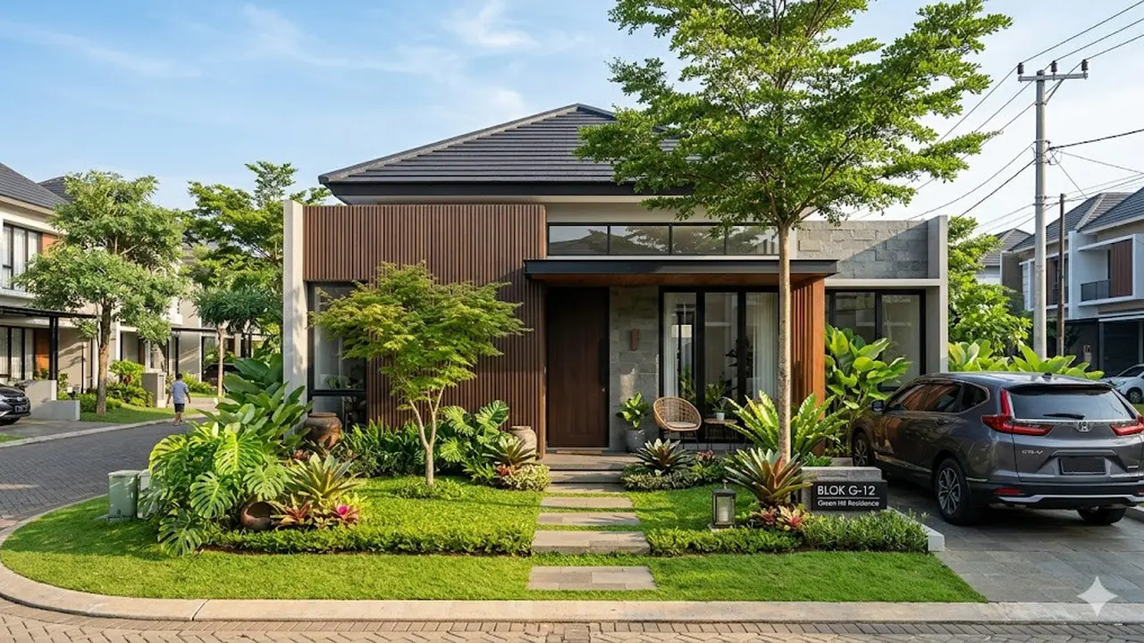Rumah Minimalis Dengan Taman Mini