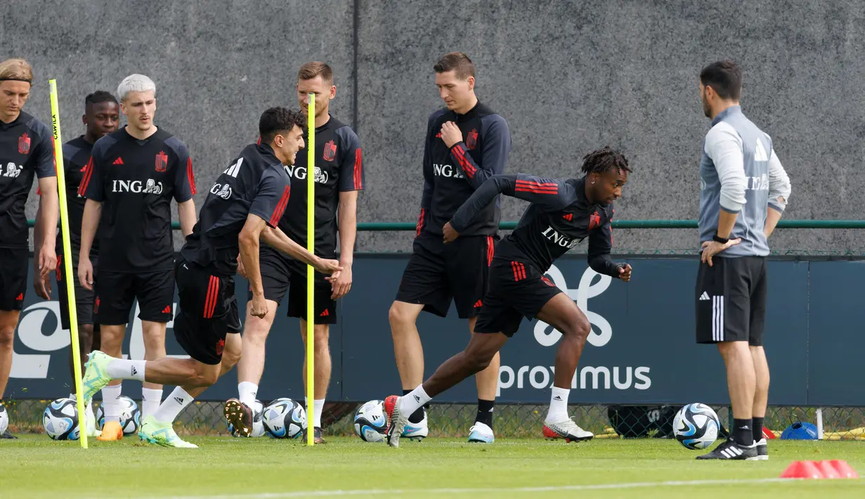 Belgia akan berharap untuk mencatatkan kemenangan yang nyaman ketika mereka menghadapi Estonia di Grup F kualifikasi Euro 2024. (KURT DESPLENTER / Belga / AFP)