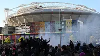 Johan Cruyff Arena selalu dipenuhi fans fanatik Ajax Amsterdam saat tim kesayangan main di eridivisie atau Liga Champions (AFP)