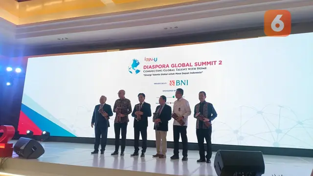 Menteri Koordinator Bidang Hukum, HAM, Imigrasi, dan Pemasyarakatan (Kumham Imipas) Yusril Ihza Mahendra di Diaspora Global Summit 2 (Dok. Liputan6.com/Teddy Tri Setio Berty)..