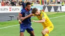 Lithuania mencetak gol balasan lewat Gvidas Gineitis dan Edvinas Girdvainis yang membuat kedudukan imbang. (AFP/Petras Malukas)