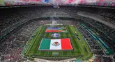 Piala Dunia 2026 dimulai dengan pertandingan pembuka antara tuan rumah Meksiko melawan Afrika Selatan di Stadion Azteca, Jumat (12/06/2026) dini hari WIB. (AP Photo/Antonio Felix)