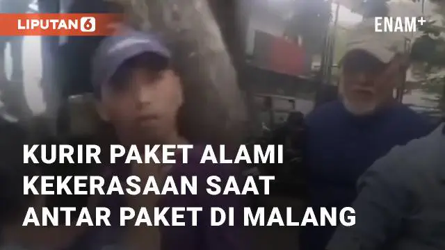 VIDEO: Detik-detik Kurir Paket Alami Kekerasaan Saat Antar Paket di Malang