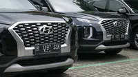 Desain grill all new Hyundai Palisade bikin tampilan mobil makin gagah (Arief A / Liputan6.com)