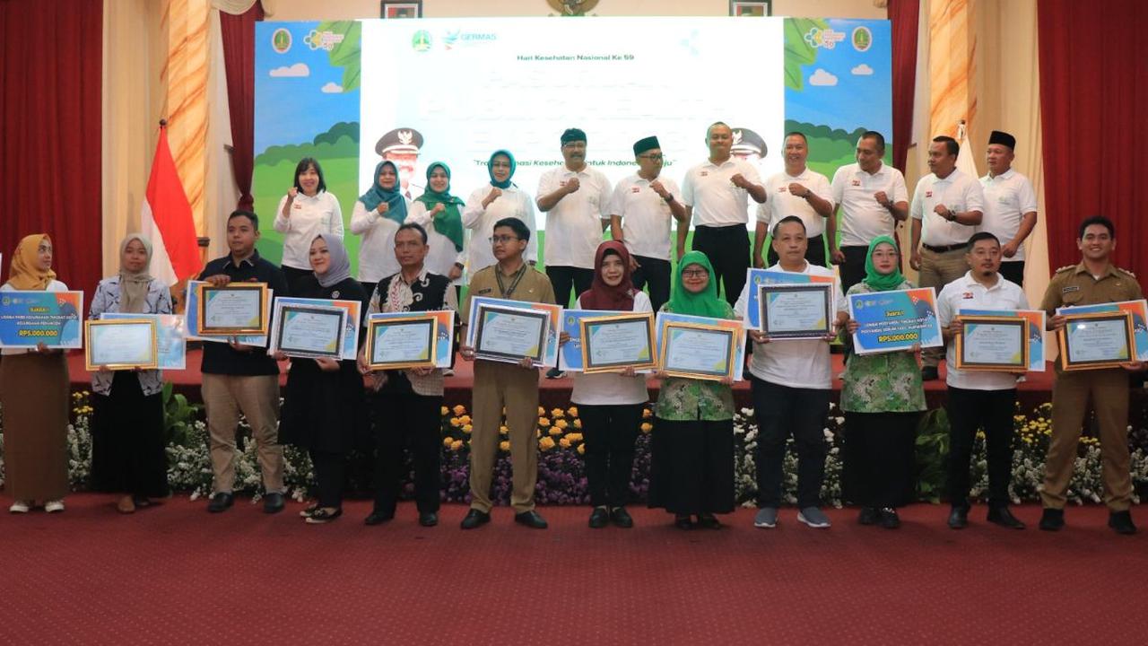 Ada 13 penerima penghargaan di perayaan Hari Kesehatan Nasional (HKN) ke-59.