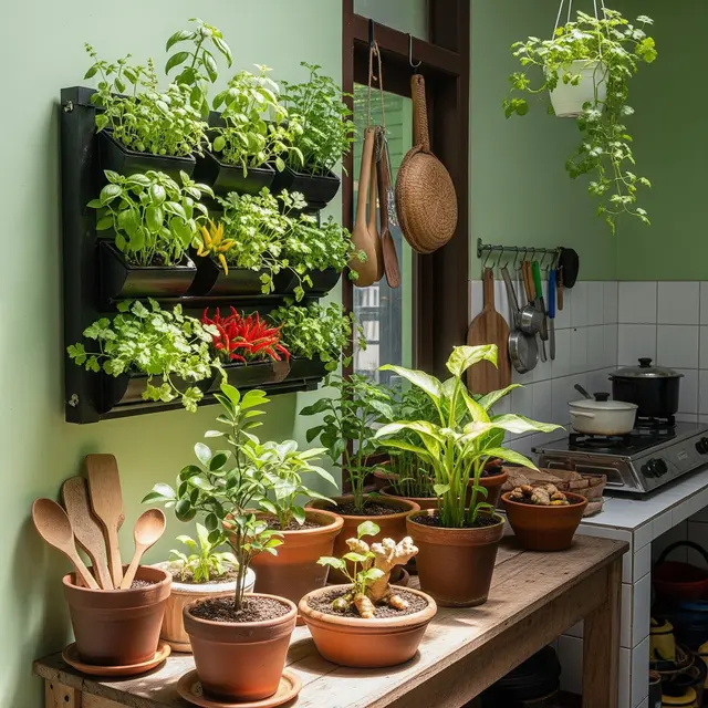 Konsep Kitchen Garden di Rumah Mungil Modern