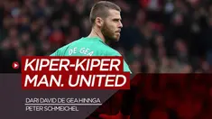 Berita motion grafis statistik David de Gea dan 4 pendahulunya di Manchester United.