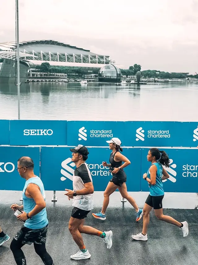 Gisella Anastasia lakoni half marathon di Singapura (Instagram/gisel_la)