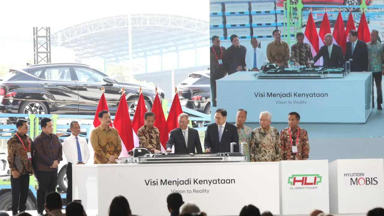 Pemerintah Indonesia dan Korea Selatan meresmikan Ekosistem Baterai dan Kendaraan Listrik di Karawang, Jawa Barat pada Rabu (3/7/2024). (Dok Biro Komunikasi Kemenko Marves)