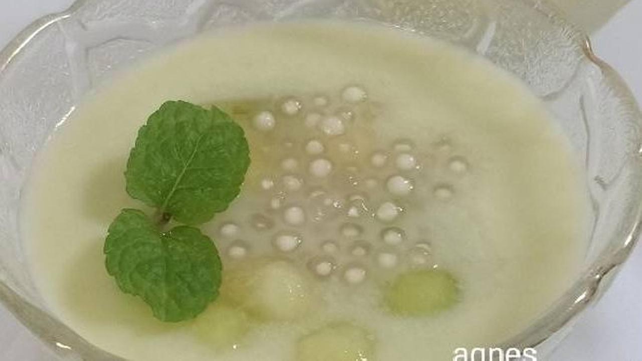 Resep Es Melon Sago Nata de Coco