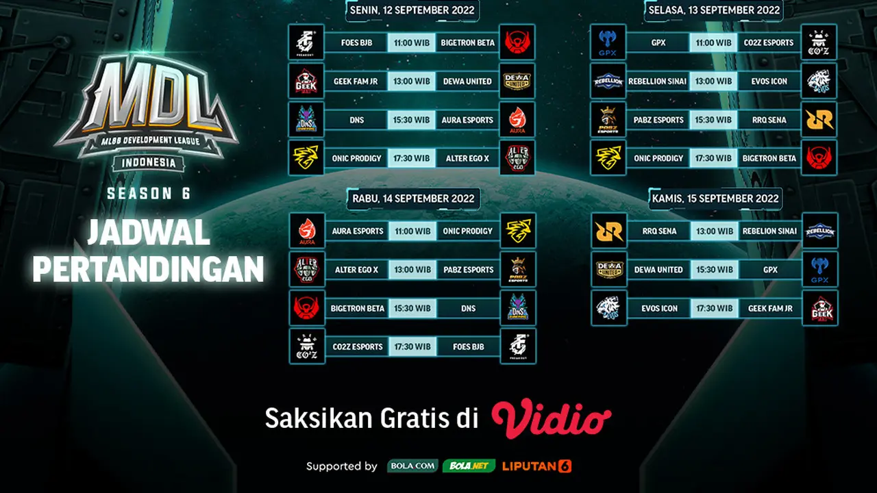 Jadwal dan Live Streaming MDL Indonesia Season 6 Pekan Ini di Vidio, 12- 15 September 2022