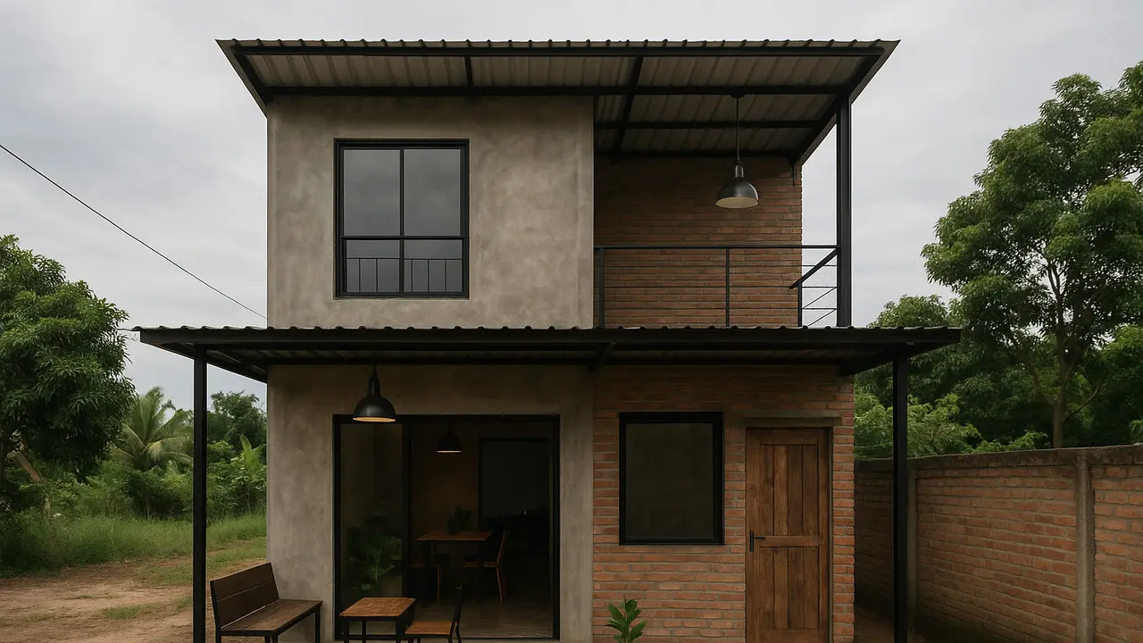 Rumah Budget Rp150 Juta 2 Lantai di Desa (Foto: ChatGPT)