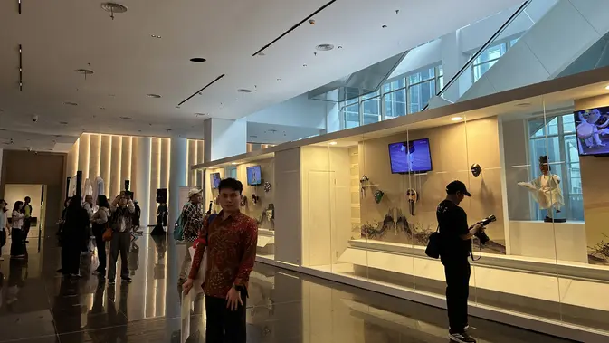 Pameran Topeng Indonesia-Korea Selatan (Dok: Liputan6/Nasywa Fakhirah)