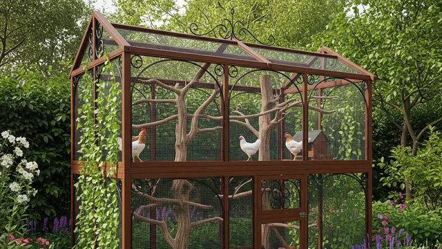 Ide Desain Kandang Ayam Vertikal Dua Tingkat Hemat Tempat