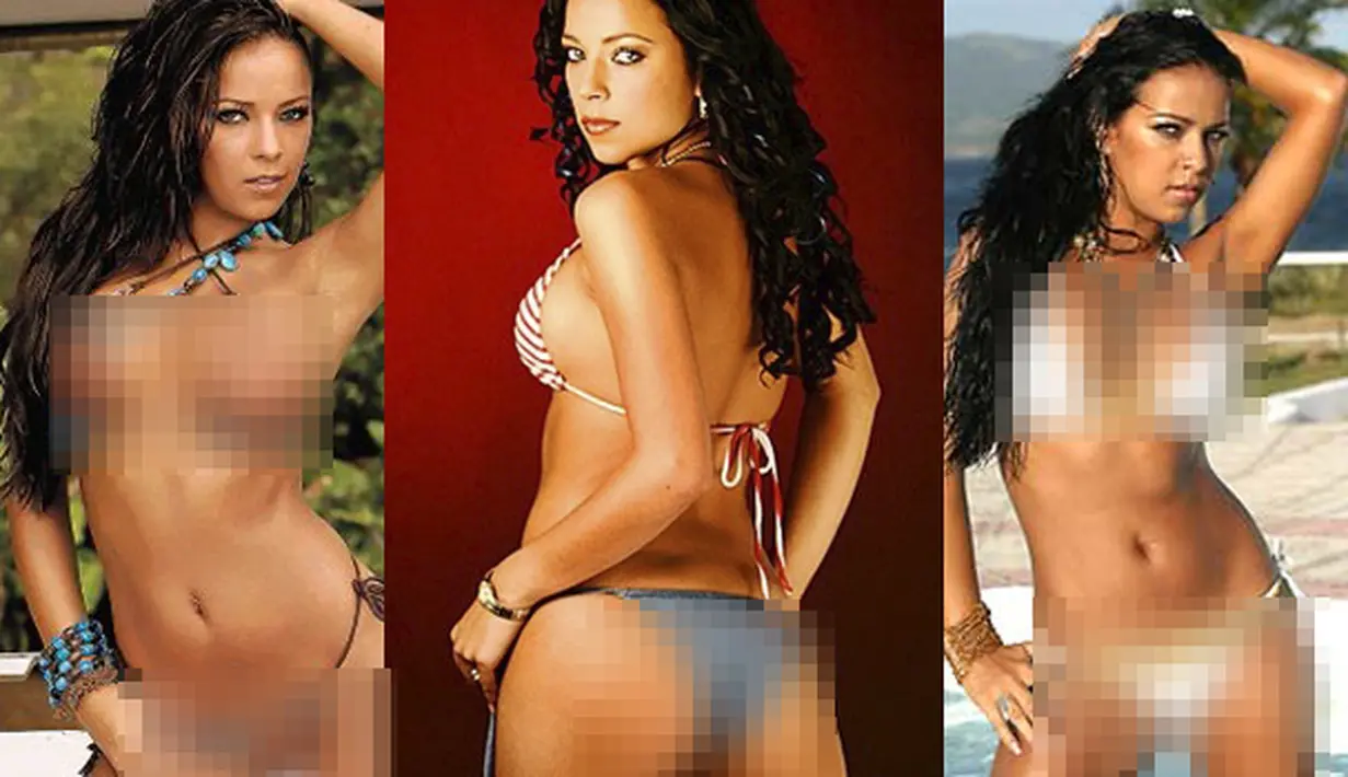 Andrea Salas memang berprofesi sebagai model. Pose-pose seksinya kerap menghiasi majalah pria dewasa (istimewa)