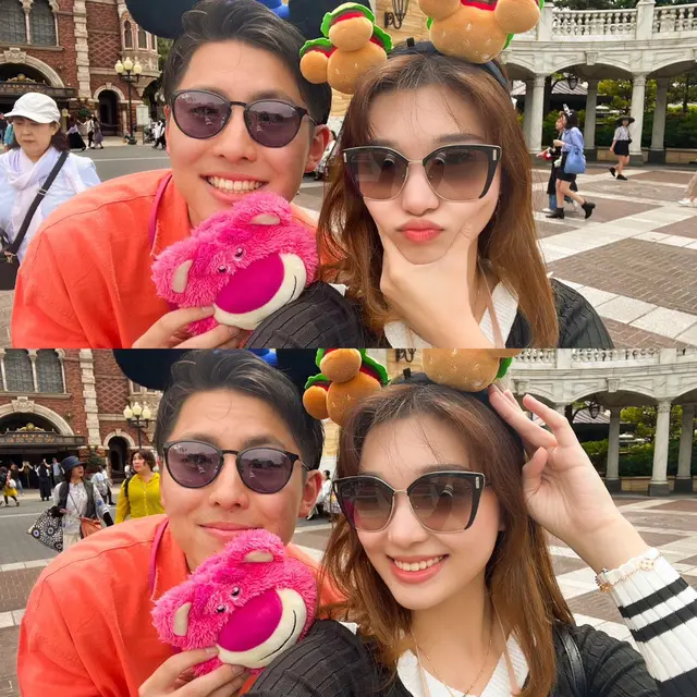 7 Potret Kedekatan Livy Renata dan Tomo ‘Waseda Boys’ Kencan di Disneyland Jepang