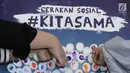 Gerakan sosial #KitaSama adalah sebuah seruan dan ajakan kepada generasi muda indonesia untuk bersama-sama membangun ruang disabilitas agar terciptanya keadilan dan kesetaran sosial indonesia, Jakarta, Rabu (14/6). (Liputan6.com/Herman Zakharia)