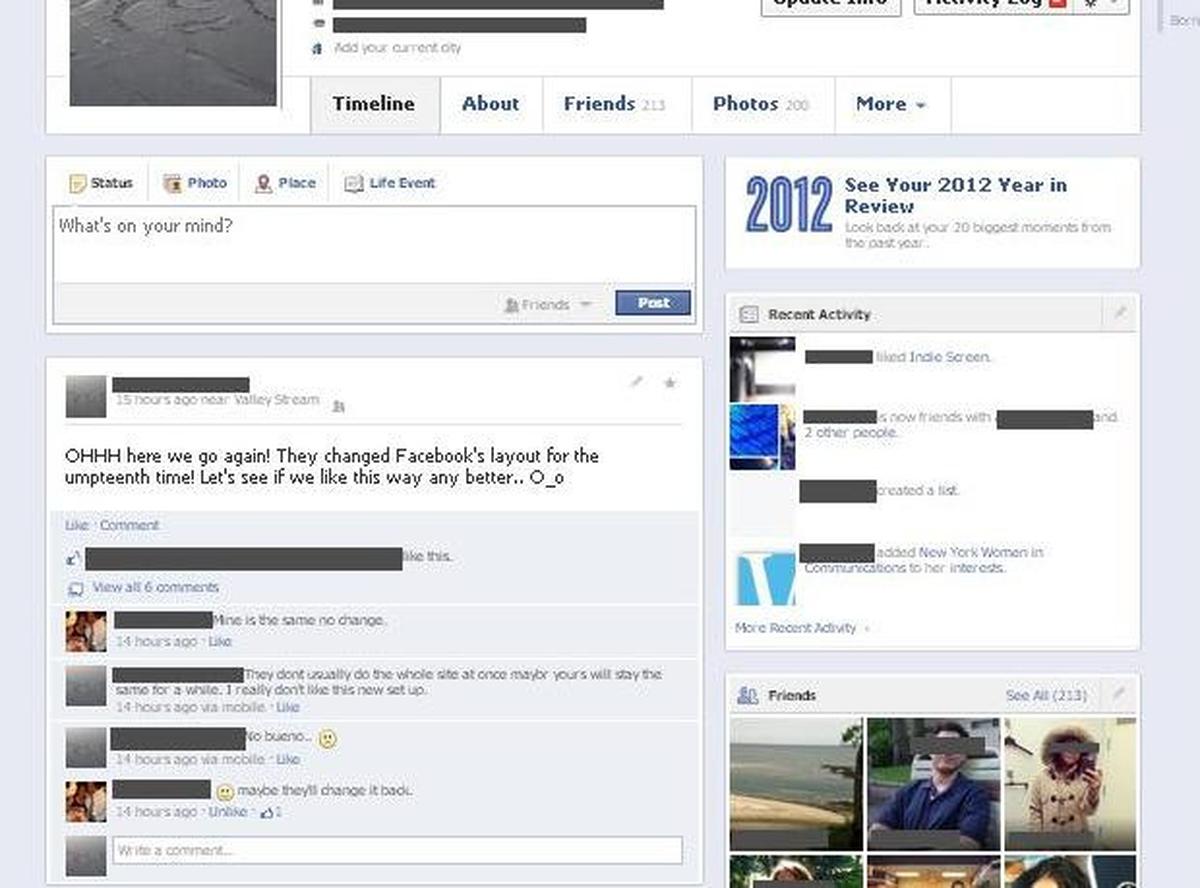 FB timeline