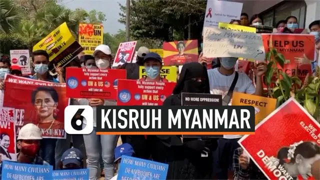 VIDEO: Junta Militer Izinkan Petugas Serang Demonstran Myanmar
