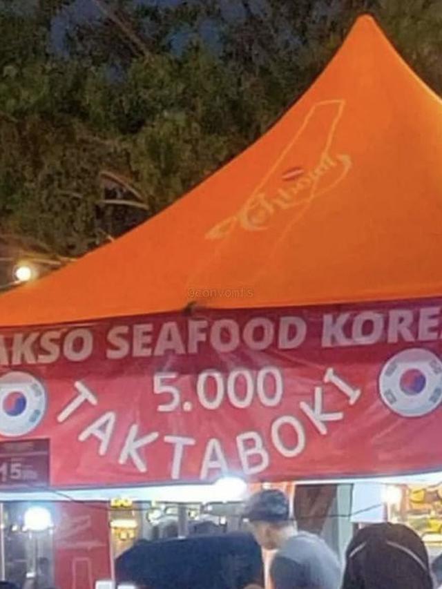 6 Spanduk Jualan Makanan Berkonsep Korea Ini Nyeleneh Banget, Kocak