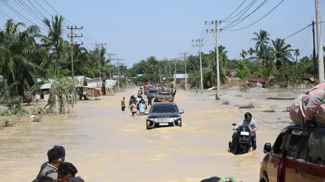 Kondisi terkini Aceh Tamiang porak poranda akibat banjir bandar