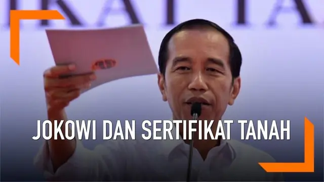 Sertifikasi tanah menjadi salah satu program pemerintahan Presiden Joko Widodo. Berikut sejumlah peristiwa saat Jokowi membagikan sertifikat tanah kepada masyarakat.