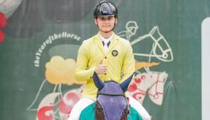 Nusrtdinov Zayan Fatih atau yang akrab disapa Dinov, atlet andalan DNV Equestrian (istimewa)