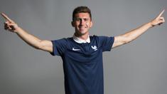 Akibat tak kunjung dipanggil ke Timnas Senior Prancis, bek Manchester City Aymeric Laporte akhirnya memutuskan pindah kewarganegaraan menjadi warga negara Spanyol pada awal pekan lalu. Niat untuk memperkuat Timnas Spanyol pun telah disetujui oleh FIFA. (AFP/Martin Bureau)