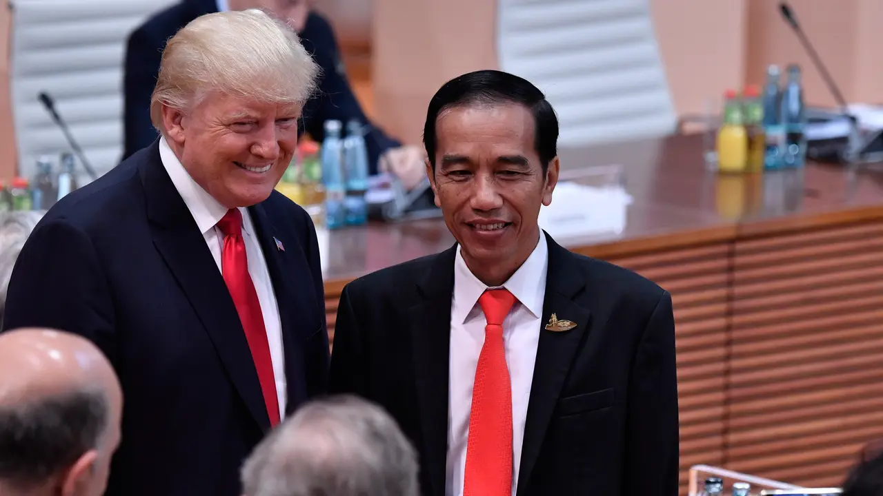 KTT G20-Donald Trump-Jokowi