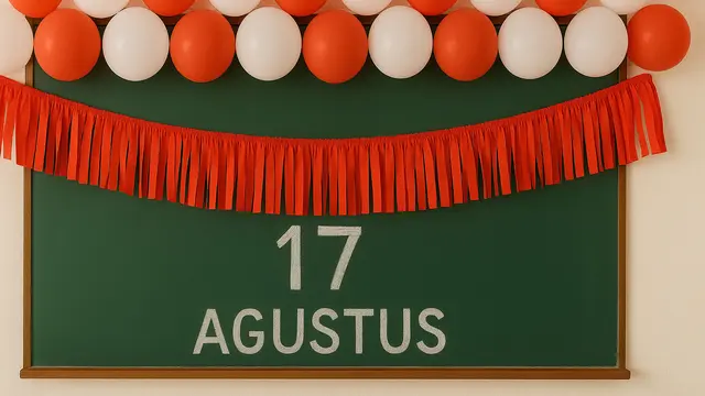 Dekorasi Kelas 17 Agustus yang Unik dan Mudah