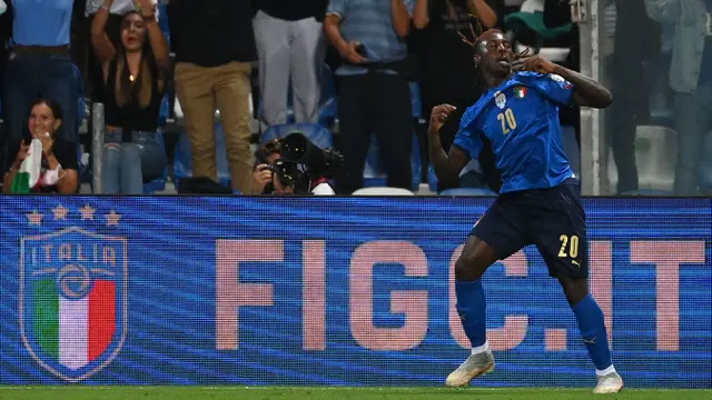 Foto: Moise Kean, Penggawa Anyar Juventus yang Jadi Bintang Lapangan Italia di Laga Kualifikasi Piala Dunia 2022 melawan Lithuania
