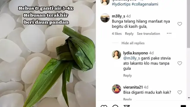 Menambahkan Daun Pandan Saat Merebus Kolang kaling