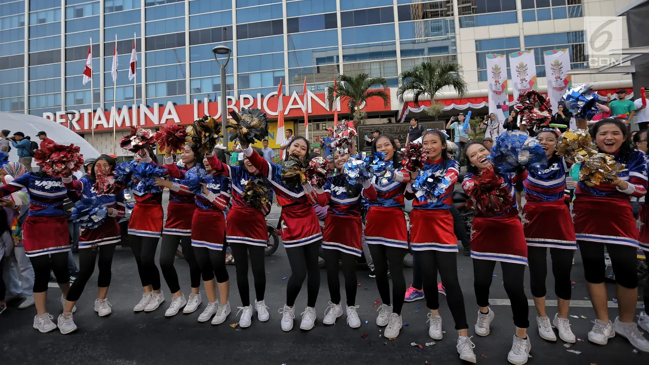 Kemeriahan Puncak kirab Obor Asian Games
