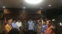 Prabowo-Sandiaga mendatangi PP Muhammadiyah Menteng Jakarta Pusat.