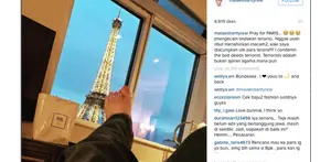 Pray for Paris, Maia Estianty Acungkan Kaki untuk Teroris.