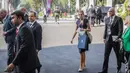 Sejumlah delegasi mulai berdatangan untuk menghadiri pembukaan KTT ke-43 ASEAN di Jakarta Convention Center (JCC), Senayan, Selasa (5/9/2023). (Liputan6.com/Faizal Fanani)