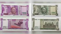 Pecahan baru 500 rupee dan 2.000 rupee (Wikipedia)