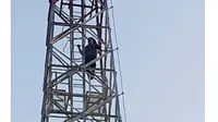 Detik-Detik Penyelamatan Wanita yang Mencoba Bunuh Diri di Tower Sutet Batam