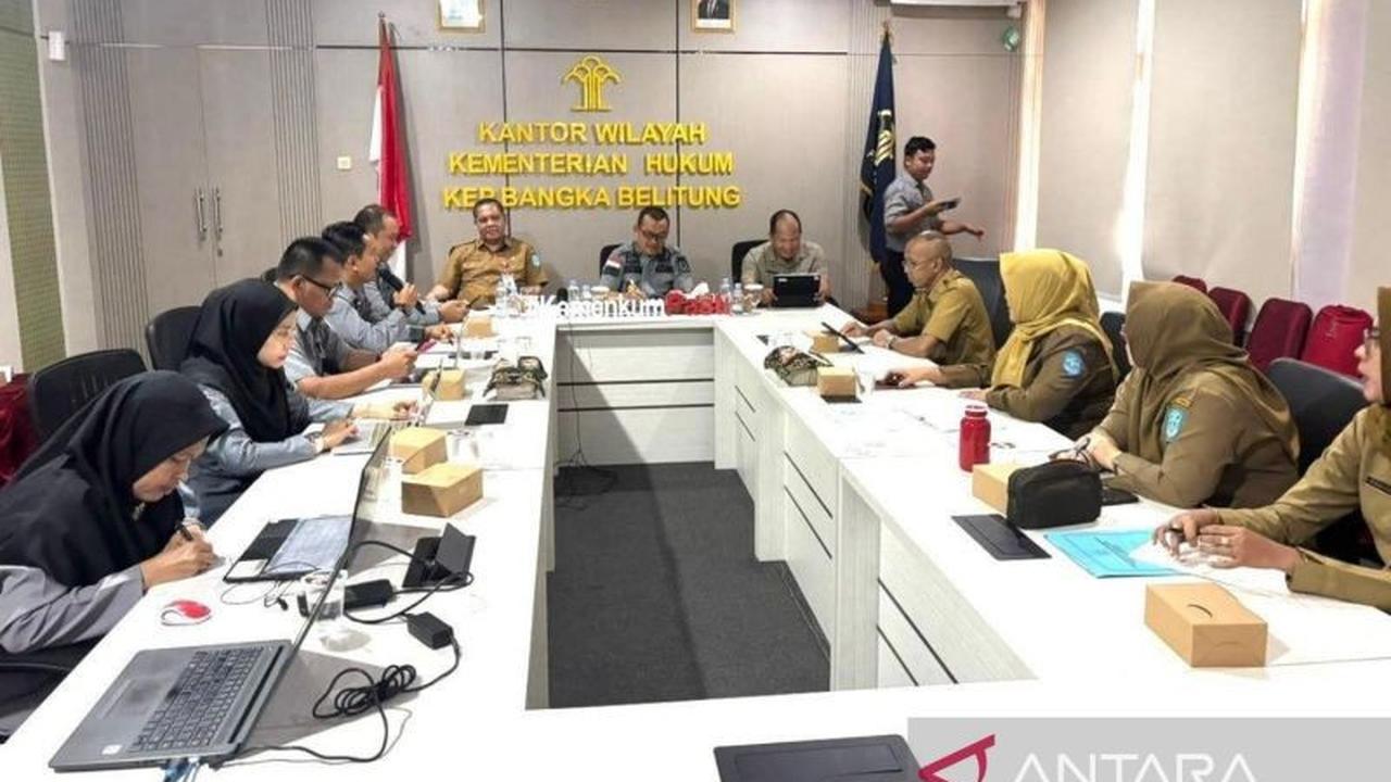 Kanwil Kemenkumham Babel Harmonisasi Ranperkada Kabupaten Bangka untuk Kualitas Regulasi