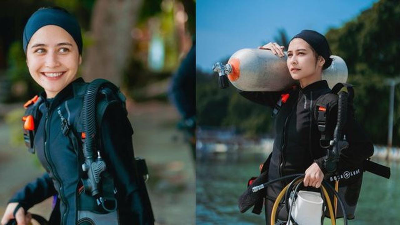 8 Potret Cantik Natural Prilly Latuconsina Pakai Baju Selam, Mata Indahnya Bikin Salfok