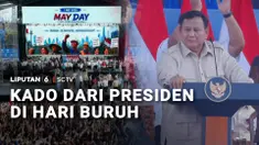 Ratusan ribu buruh tumpah ruah memadati kawasan Monas, Jakarta Pusat, sejak Jumat pagi untuk memperingati Hari Buruh Internasional 2026. Suasana kian semarak dengan kehadiran Presiden Prabowo Subianto, yang memberikan kado janji kesejahteraan bagi pa...