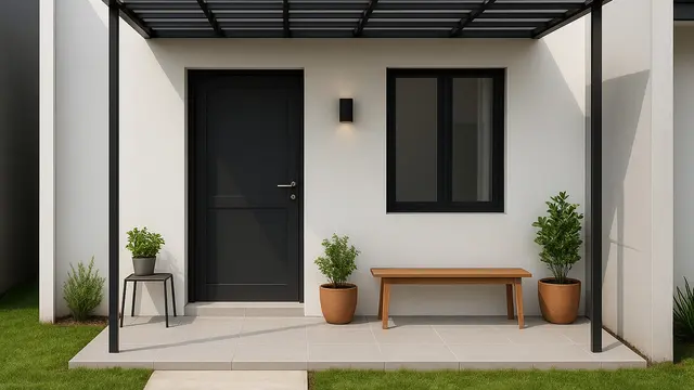 Model Teras Rumah Subsidi Tipe 36 (Foto: ChatGPT)