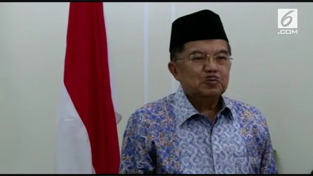 Wakil Presiden Jusuf Kalla mengucapkan selamat hari raya Idul Fitri.
