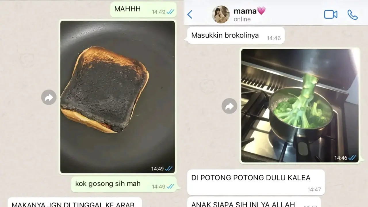 Chat Anak Mama Gagal Masak