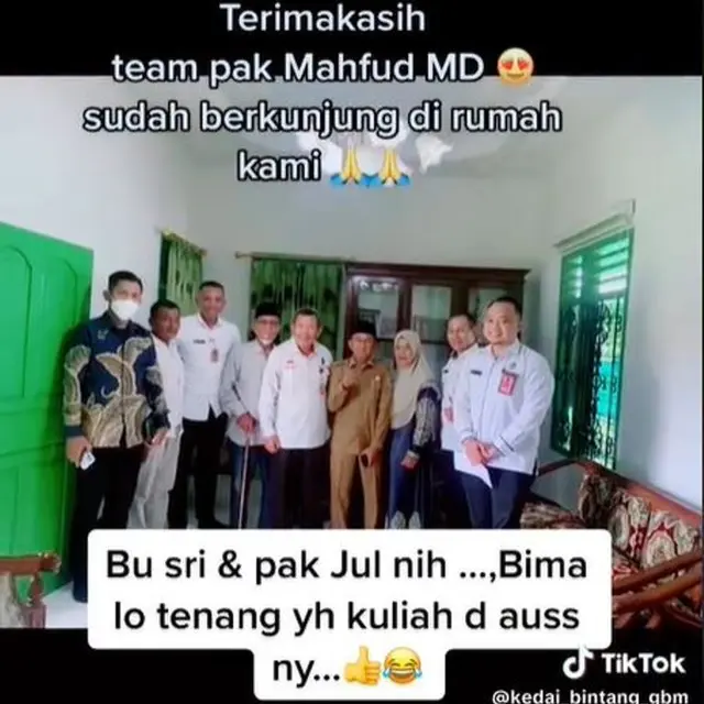 Anak Buah Mahfud Md Kunjungi Rumah Bima Yudho, Warganet Singgung Gubernur Lampung